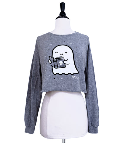 Spooky Stories Long Sleeve Crop Tee