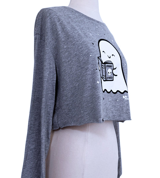 Spooky Stories Long Sleeve Crop Tee