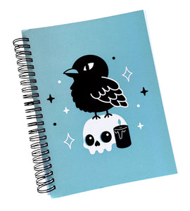 Crow & Skull Spiral Bound Note Book