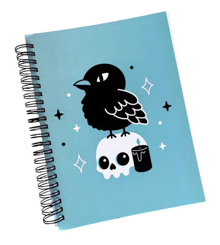 Crow & Skull Spiral Bound Note Book