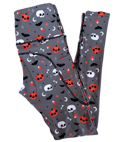 Happy Halloween Pocket Athletic Leggings - Sizes S through 3X