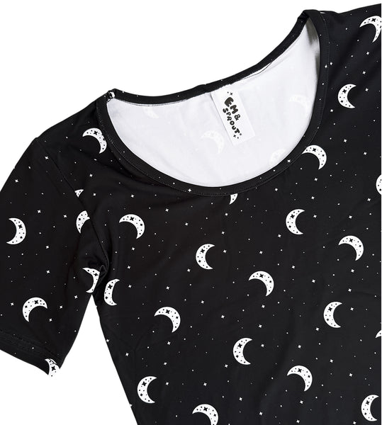 Crescent Moon Scoop Neck Top