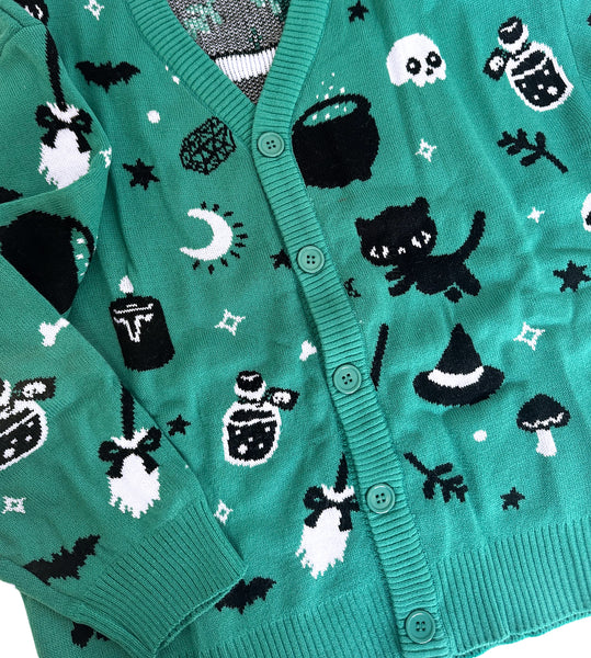 Witchy Things Knit Cardigan Sweater - Ladies Sizes S-3X