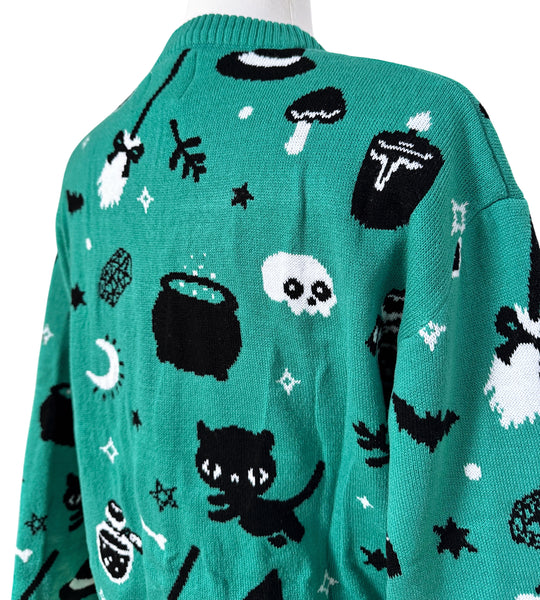 Witchy Things Knit Cardigan Sweater - Ladies Sizes S-3X
