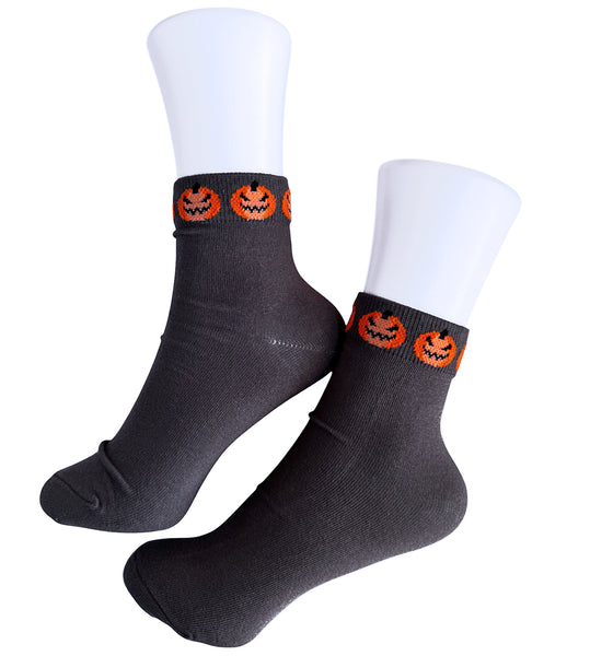 Jack-O-Lantern Ankle Socks