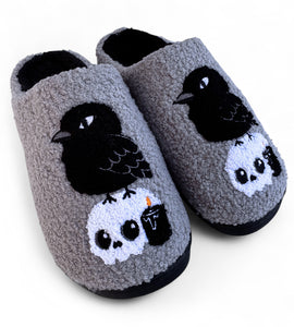 Crow & Skull Slippers