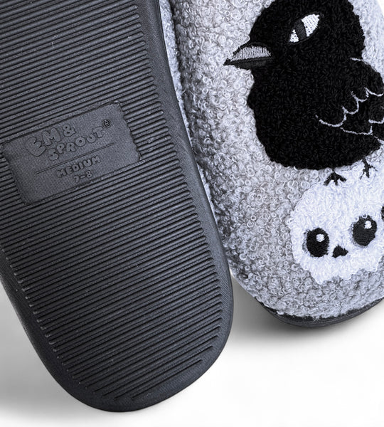 Crow & Skull Slippers
