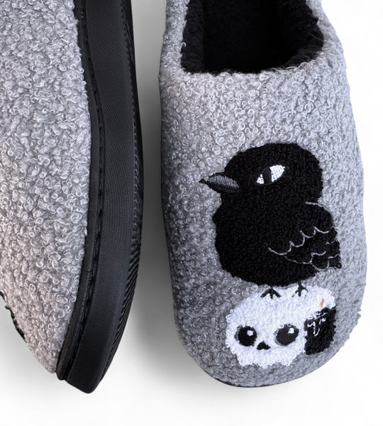Crow & Skull Slippers