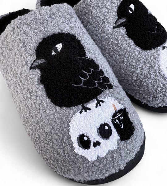 Crow & Skull Slippers