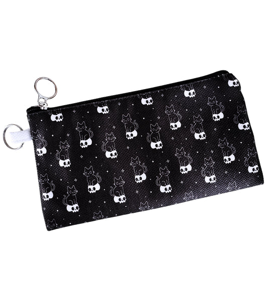 Cat & Skull Zipper Pouch