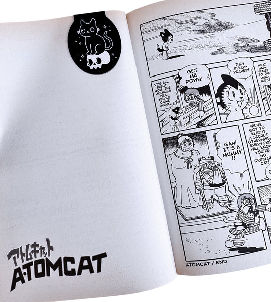 Cat & Skull Magnetic Bookmark