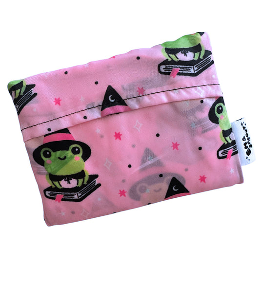 Frog Witch Reusable Tote Bag