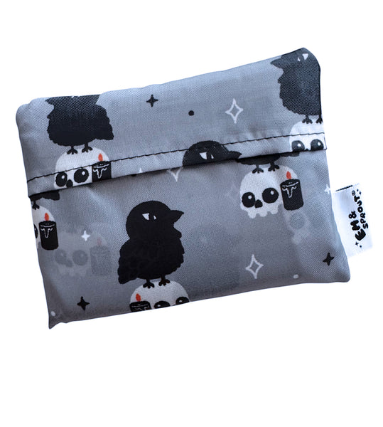 Crow & Skull Reusable Tote Bag