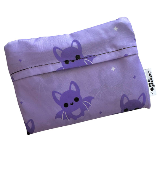 Purple Bats Reusable Tote Bag