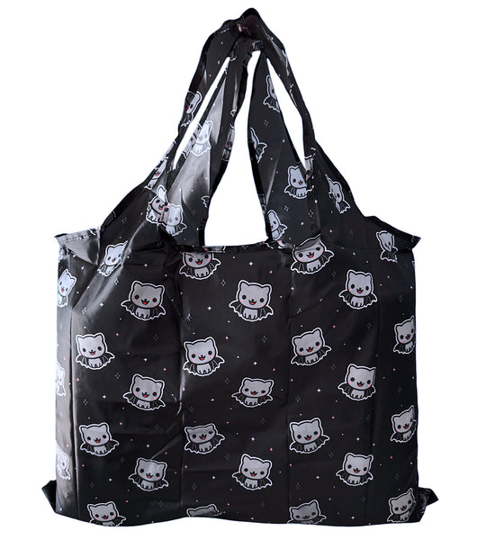 Bat Cat Reusable Tote Bag