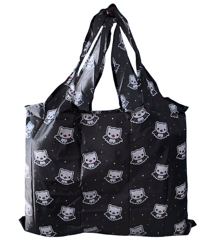 Bat Cat Reusable Tote Bag