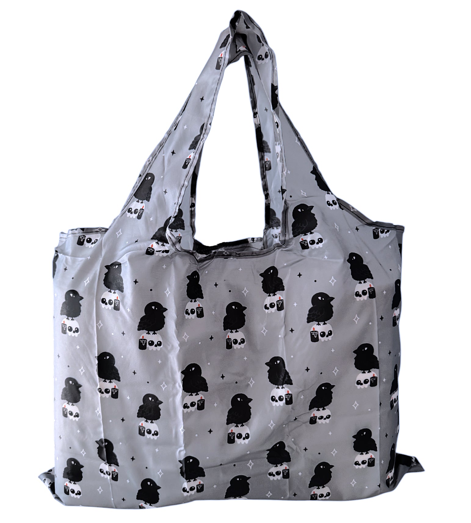 Crow & Skull Reusable Tote Bag