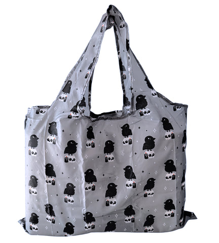 Crow & Skull Reusable Tote Bag