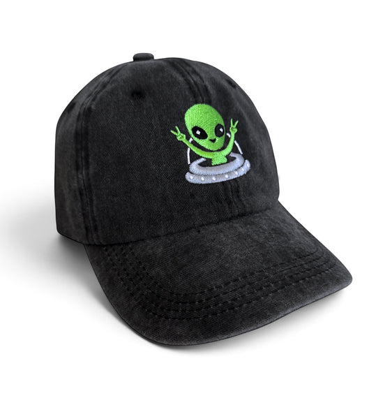 Peace Out Alien Cap - Adjustable Dad Hat