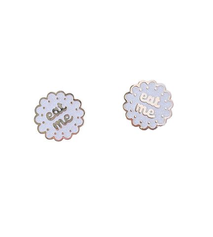 EAT ME Alice Cookie Stud Earrings