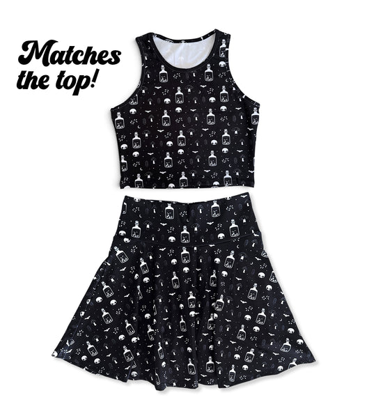 Witchy Potions Athletic Skort - Skirt with Built in Shorts - S-3X
