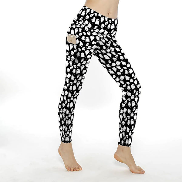 Ghost Friends Pocket Athletic Leggings - Sizes S through 3X