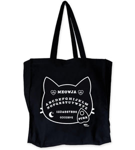 Cat Ouija board Canvass Grocery Shopping Tote Bag