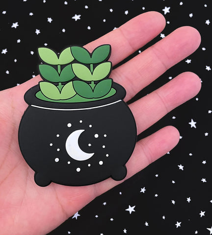 Plant Cauldron PVC Rubber Magnet