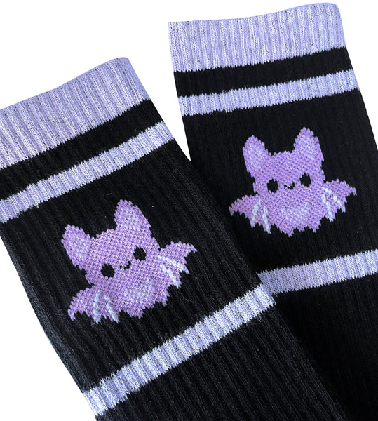 Kawaii Bat Athletic Socks