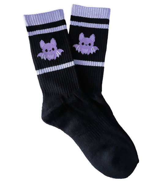 Kawaii Bat Athletic Socks