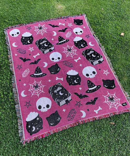 Witchy Magic Woven Blanket