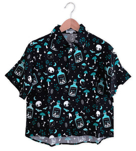 Witchy Potions Ladies Button Down