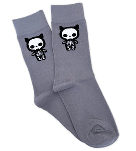 Skeleton Cat Socks
