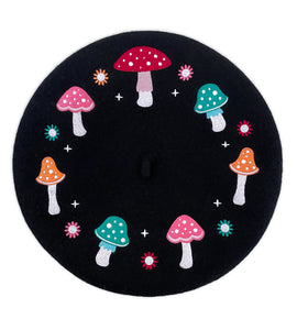 Mushroom Magic Beret Hat