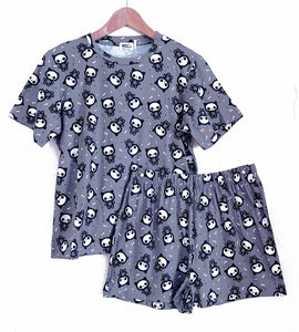 Skeleton Cat Pajamas Set - Shorts and Shirt – Em & Sprout
