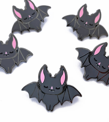 Gray Bat Enamel Pin