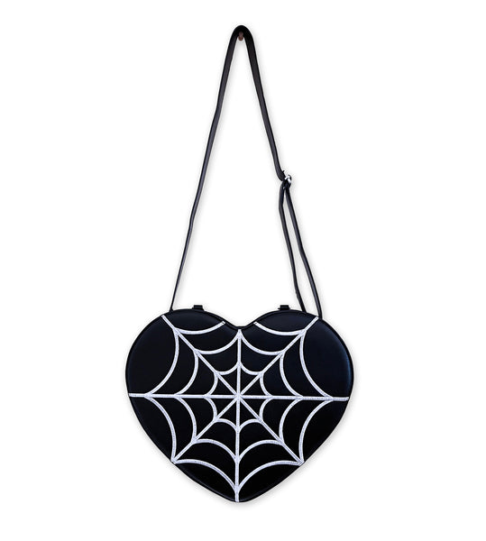 Spiderweb Heart Convertible Crossbody Bag and Backpack