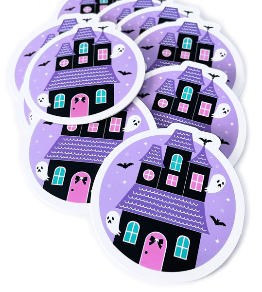 Haunted House Sticker