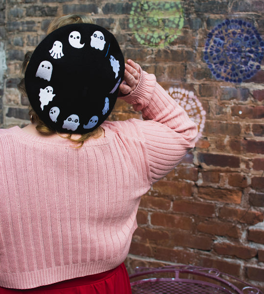 Ghost Friends Beret Hat