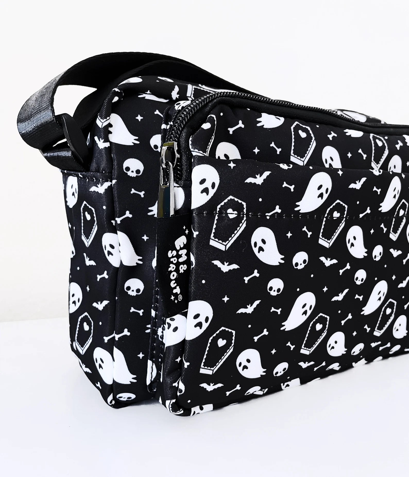 Ghost and Coffin Crossbody Bag – Em & Sprout display picture 3