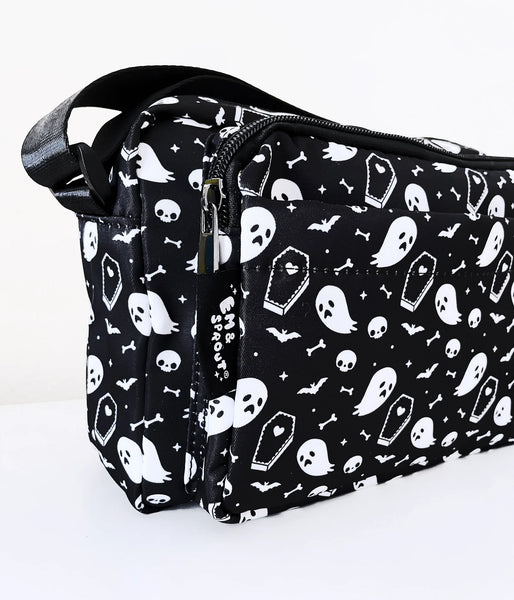 Ghost and Coffin Crossbody Bag