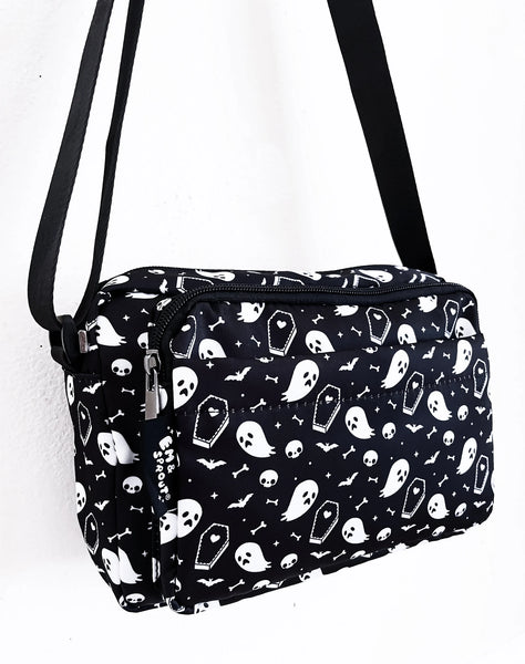 Ghost and Coffin Crossbody Bag