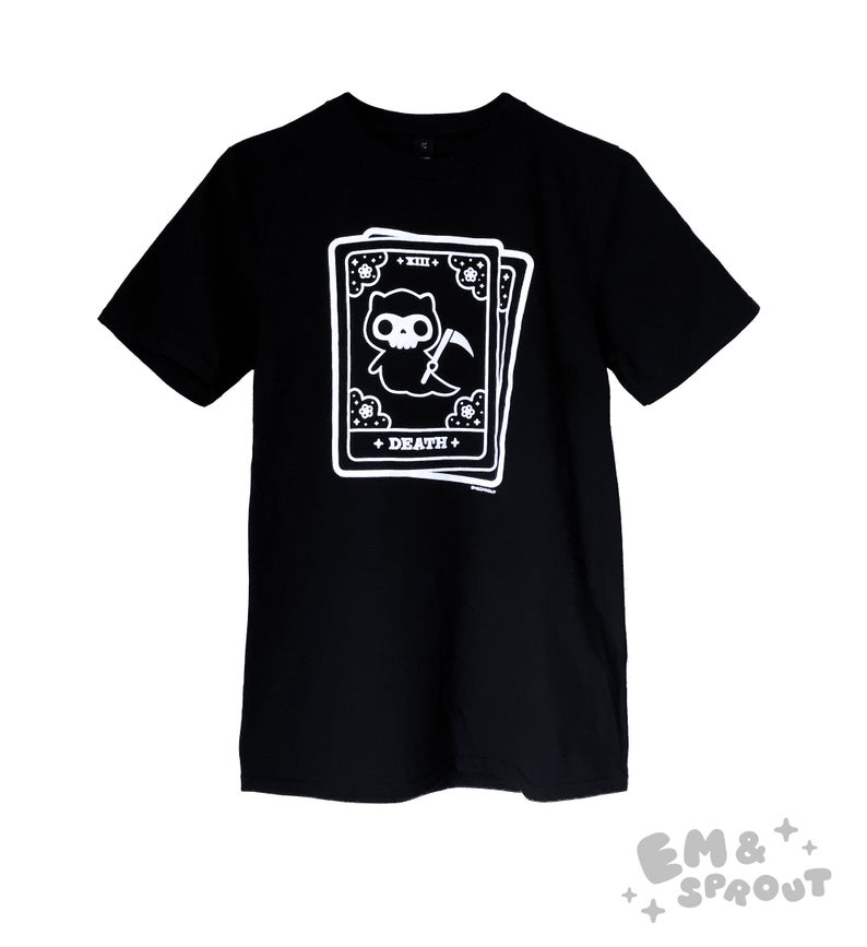 Cat Tarot Death Card T-Shirt