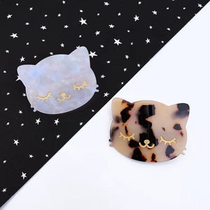 Happy Cat Hair Clip - Choice of Opal or Tortie