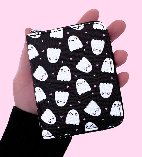 Small Ghost and Heart Wallet