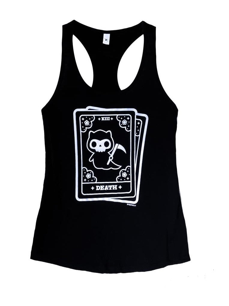 Cat Tarot Death Card Tank Top