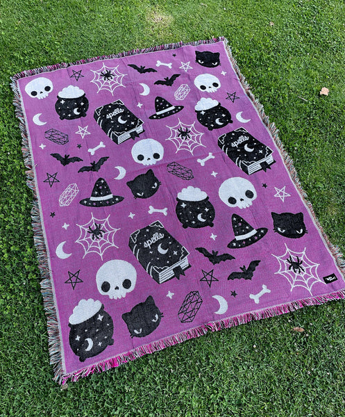 Witchy Magic Woven Blanket